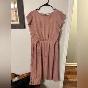 Plus size mauve dress